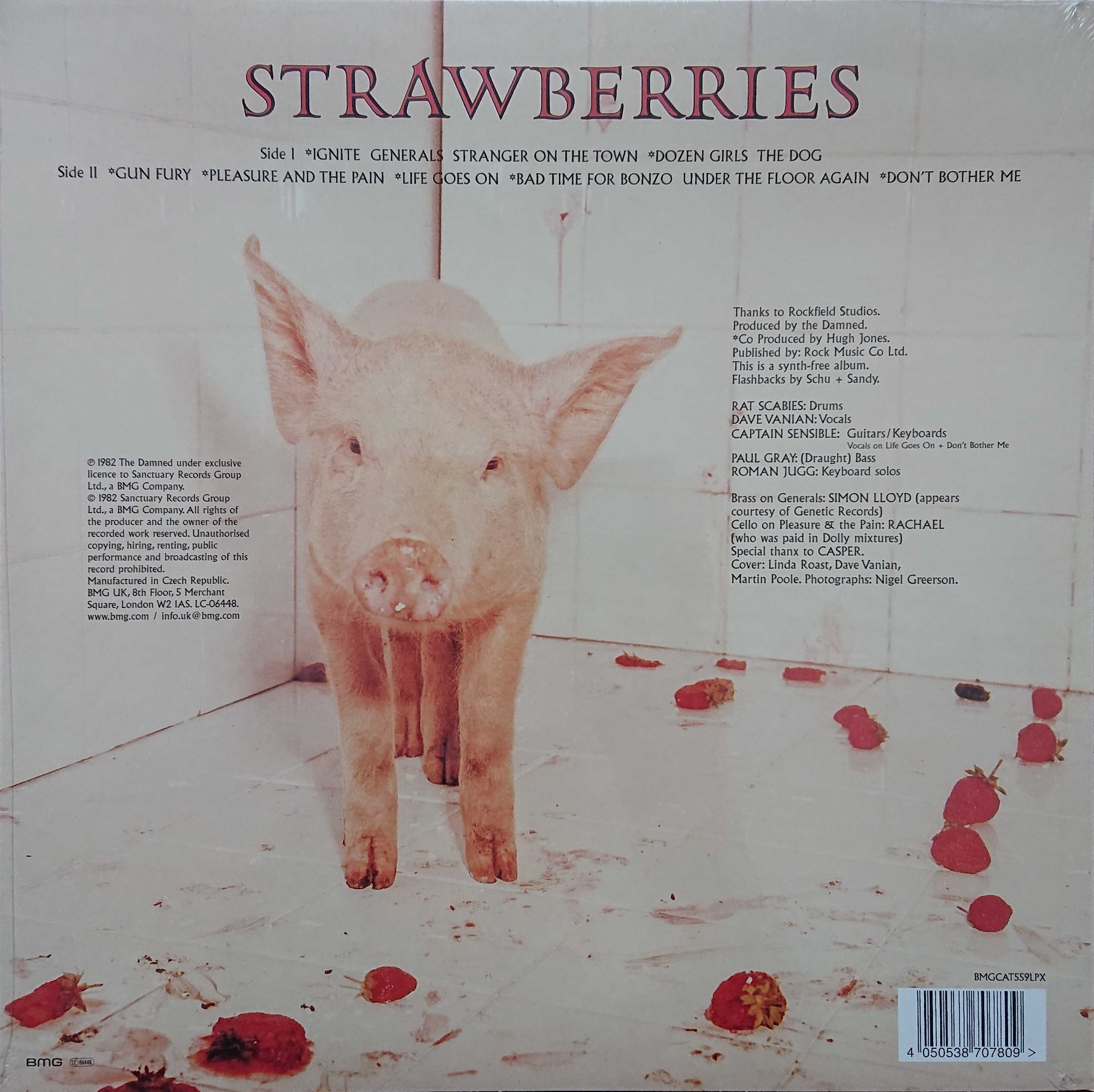 Picture of BMGCAT 559LPX Strawberries - Record Store Day 2022 by artist The Damned 